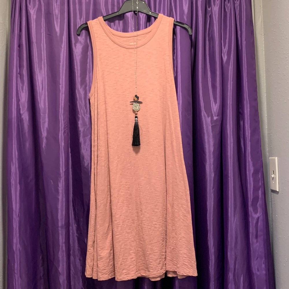 T- shirt dress , new , never wore , somewhat coral color
